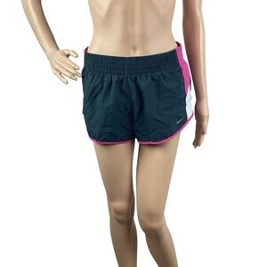 Nike Dri-Fit Tempo Shorts Size M Dark Gray Pink Trim